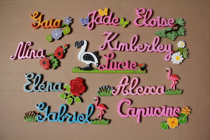 prenom en bois a peindre