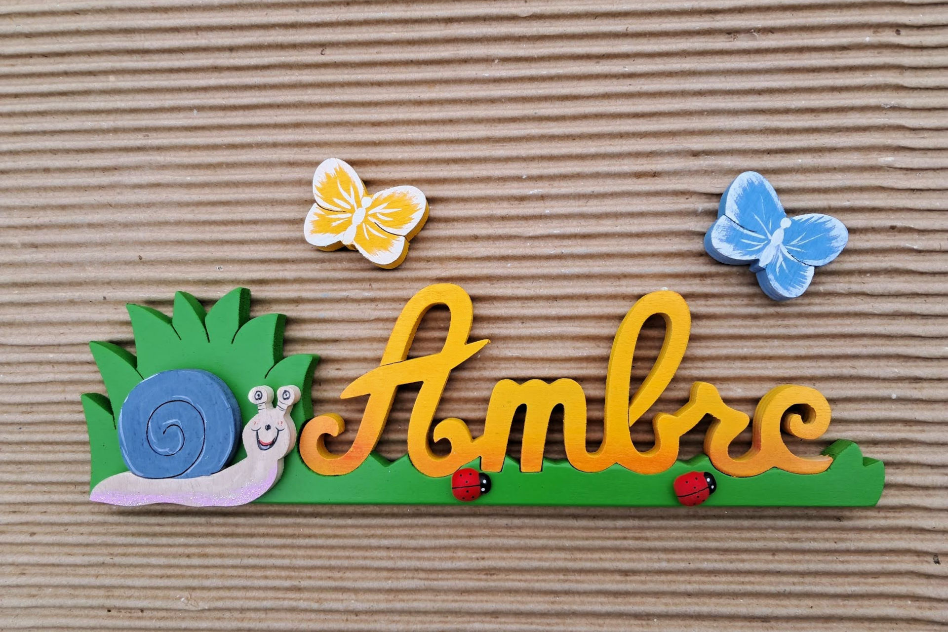 Ambre Jaune-Orangé - L:29cm H:8cm