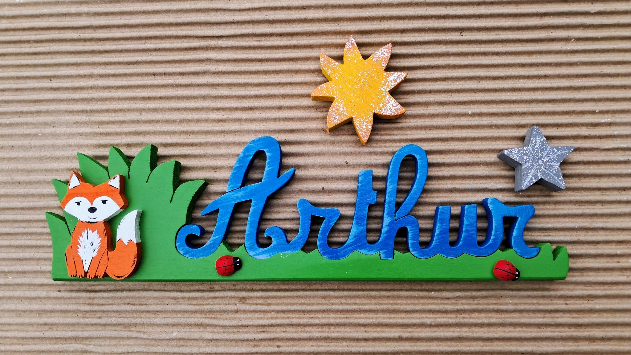 Arthur Bleu nuancé - L30cm H:8cm