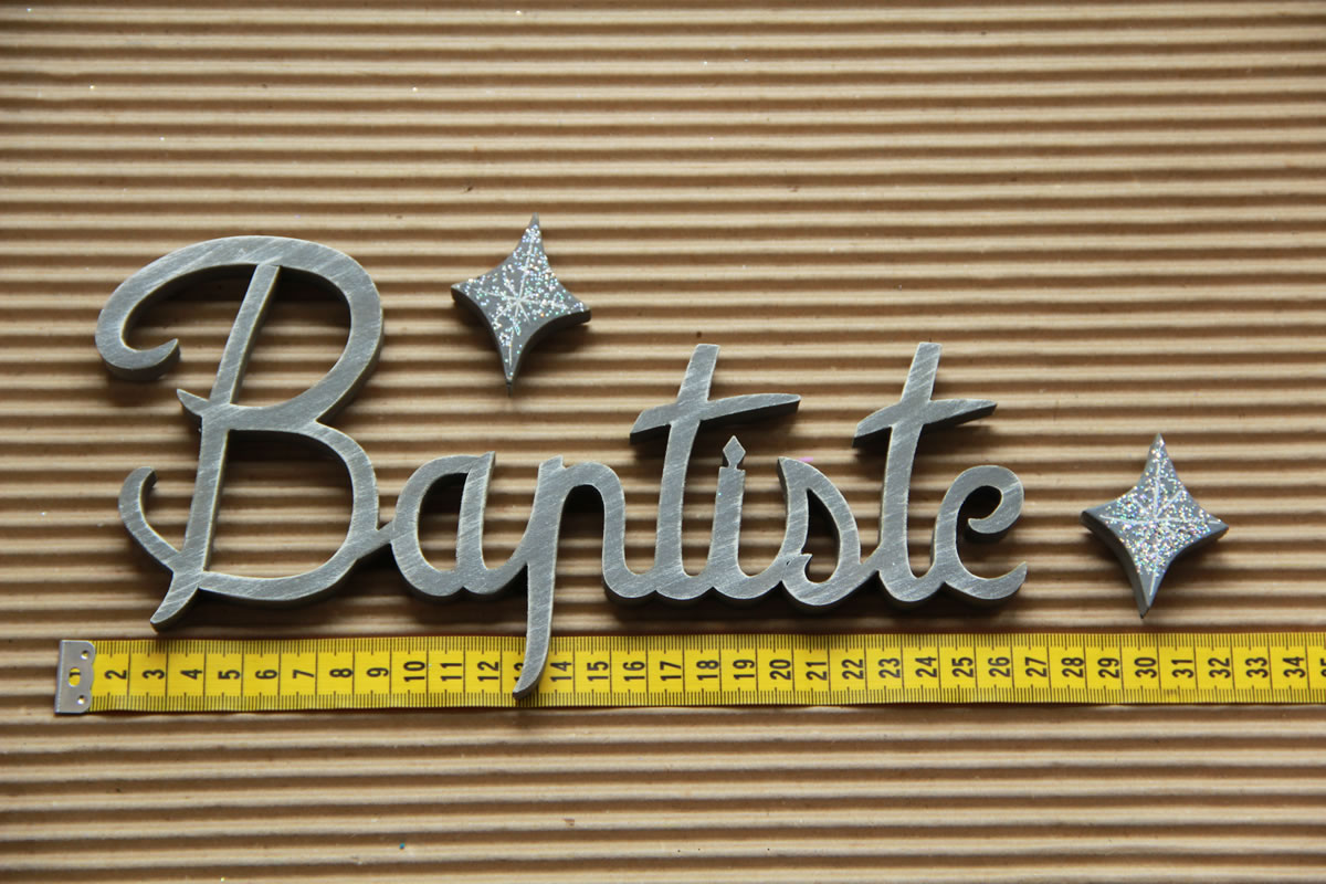 Baptiste Gris nuancé - L:25cm- H:14cm