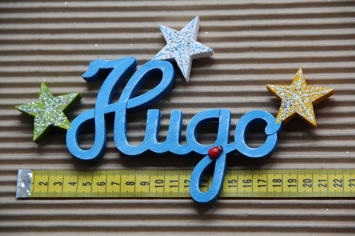 Hugo Bleu nuancé - L:22cm - H:12cm