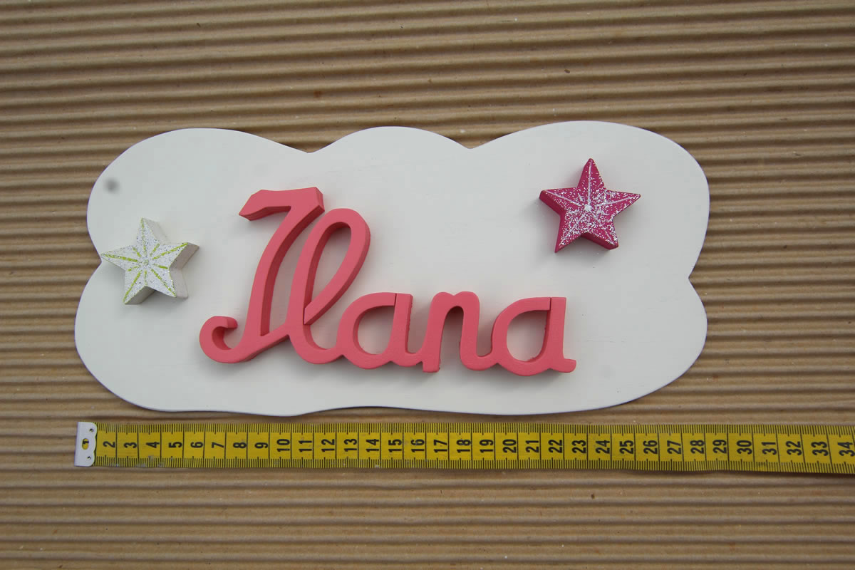 Ilana Rose uni - plaque Blanche L:29cm - H:13cm