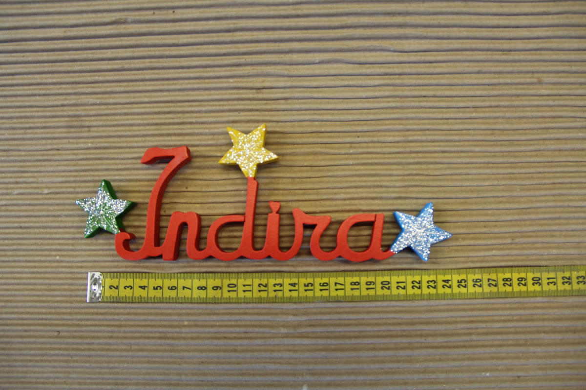 Indira Rouge Uni - L:25cm - H:8cm
