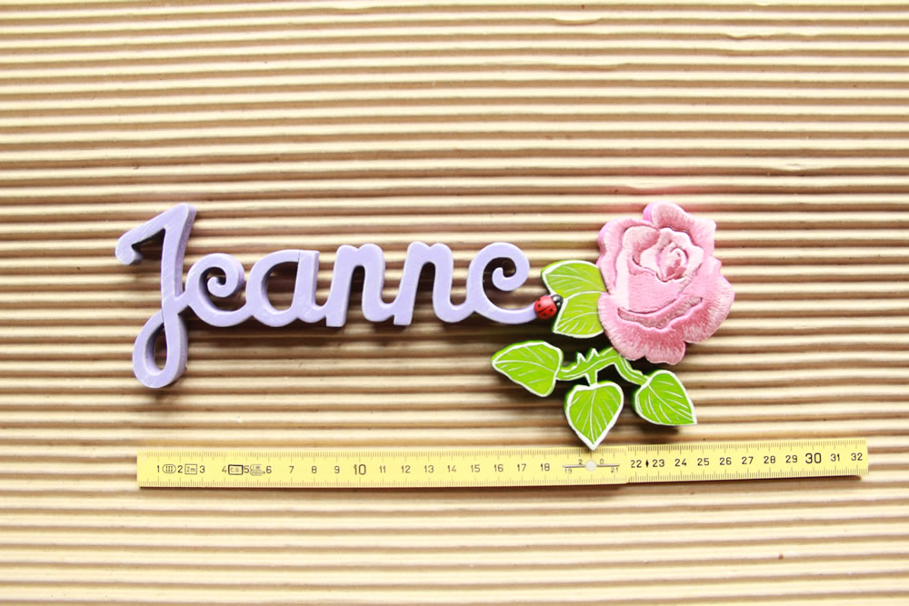 Jeanne Parme nuancé, Rose Rose - L: 26cm
