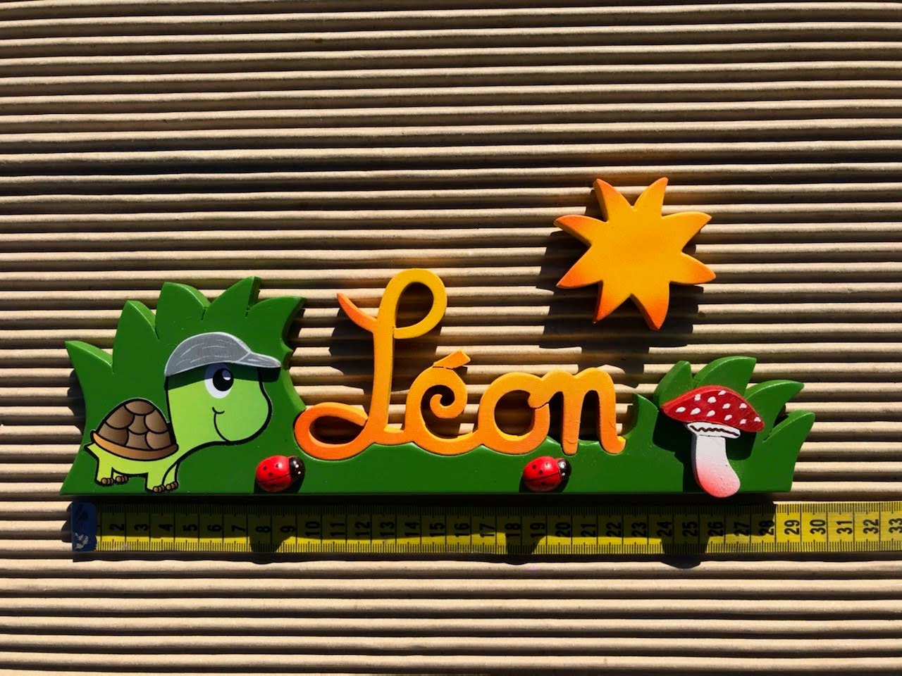 Léon Jaune-Orangé - L:30cm - H:9cm