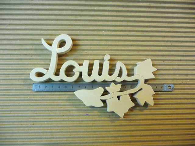 prenom en lettre bois