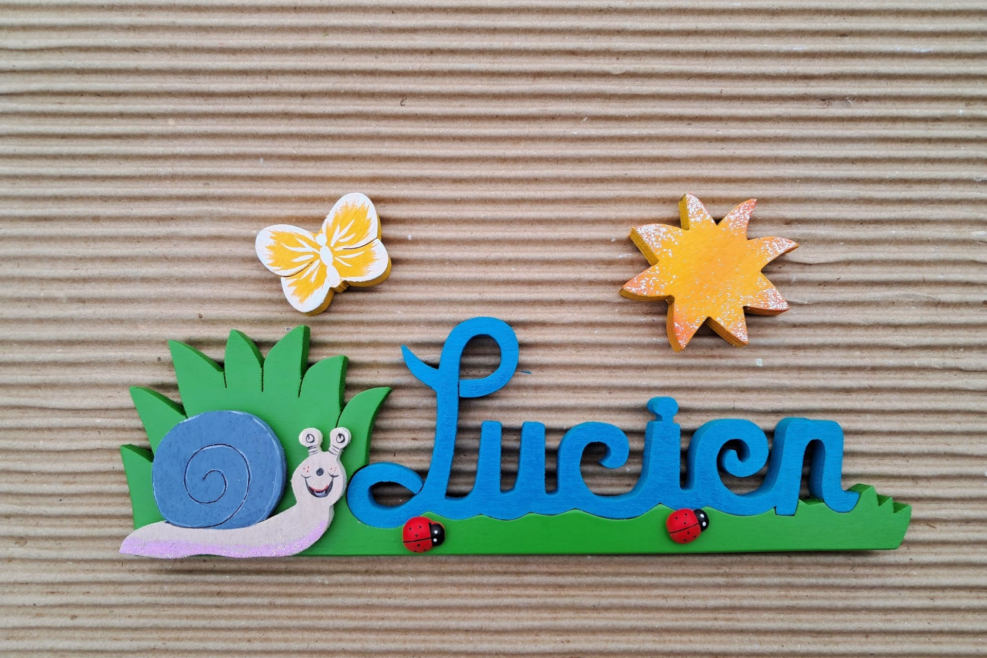 Lucien Bleu uni - L:29cm H:8cm