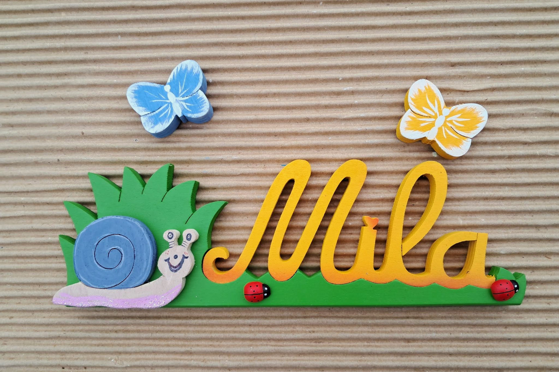 Mila Jaune-Orangé - L:25cm H:8cm