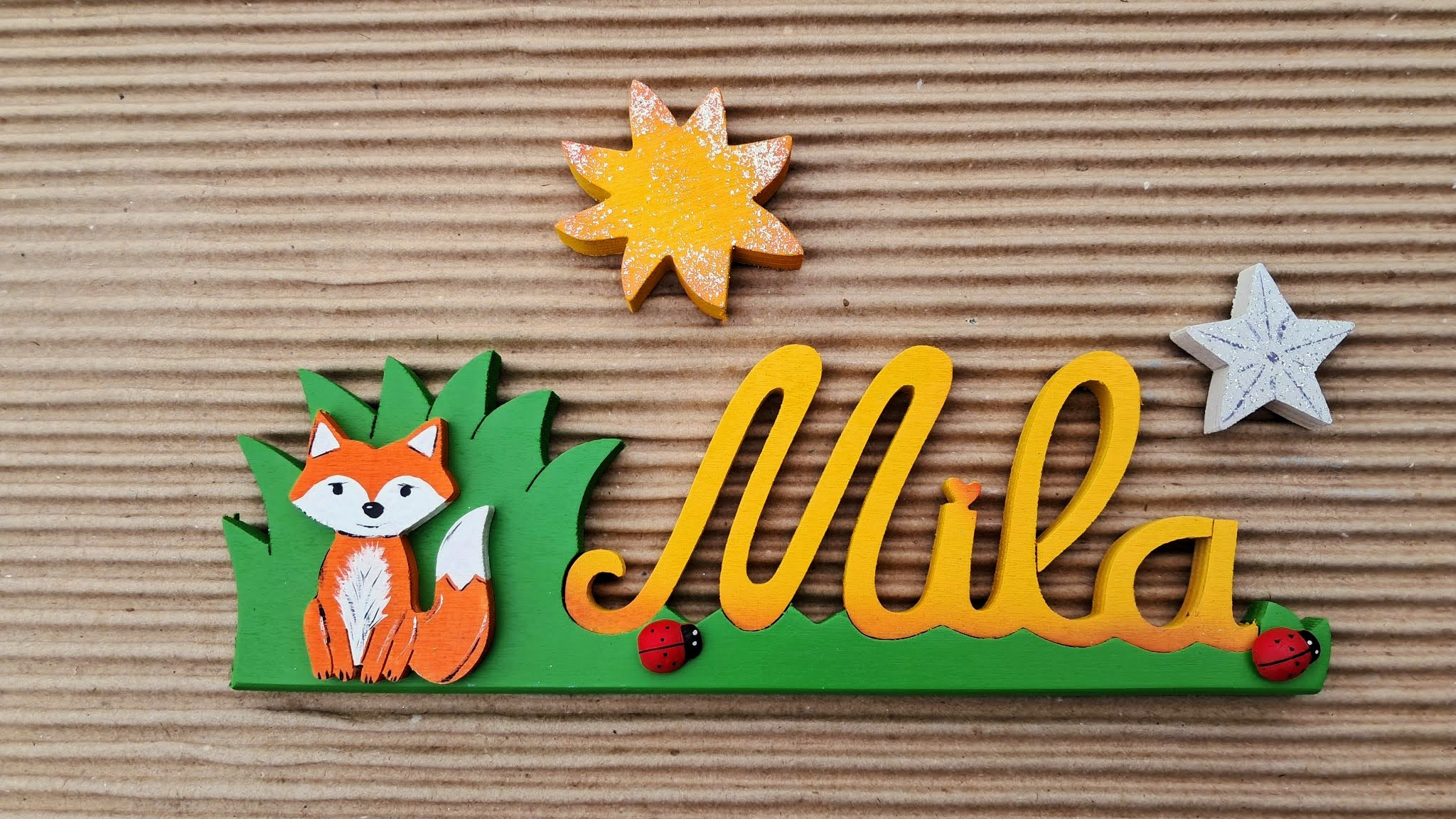 Mila Jaune-Orangé - L:25cm H:8cm