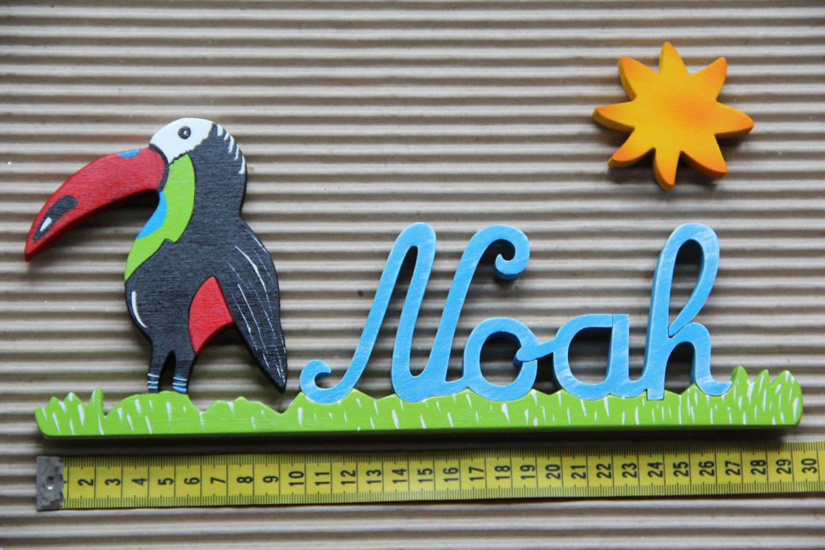 Noah Bleu nuancé - L: 30cm H: 12cm environ