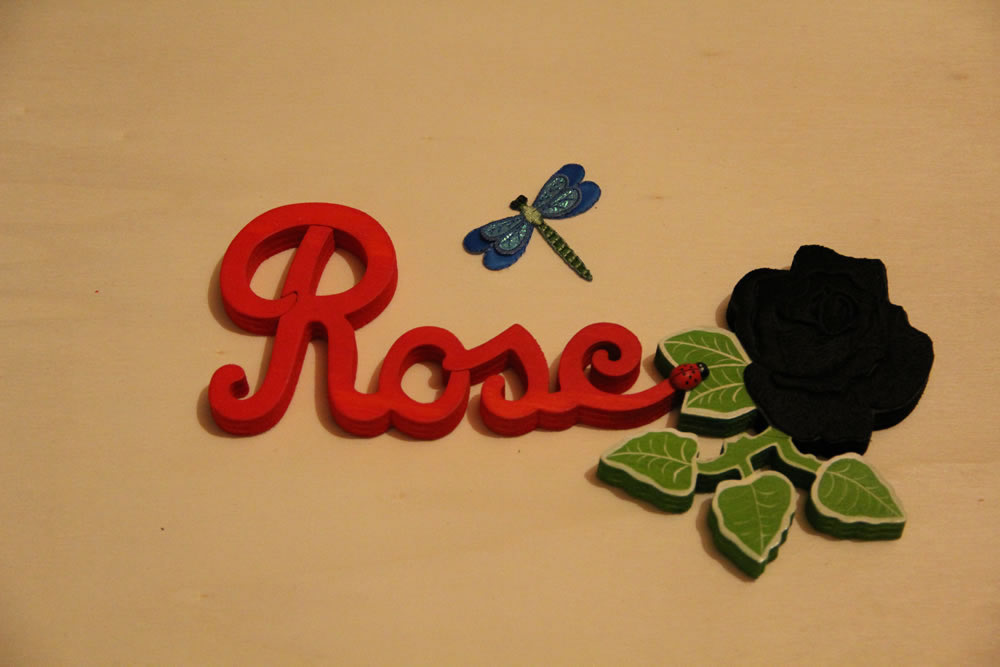 Prénom Rose Rouge, Rose Noir