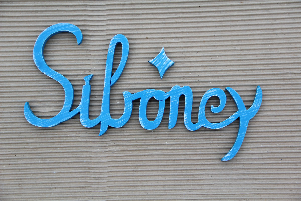 Siboney Bleu nuancé - L:25cm- H:12cm